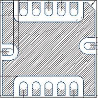MACOM MAAL-011186-TR0500 Low Noise Amplifiers LNA, 20-55GHz,5mm12ld,T&R