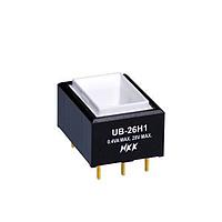 NKK Switches UB26RKG035C Pushbutton Switches RECT DPDT ON-ON RED LED PC BODY ONLY