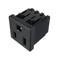 Qualtek Electronics 739W-X2/32 Receptacles 15A 125VAC BLACK PCB TERMINALS