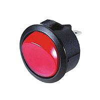 Shin Chin R13-245B-02-BRR-N1 Rocker Switches 8A/125VAC 4P/DPST/OFF-ON 0.187" SQ Black Body,Red Light