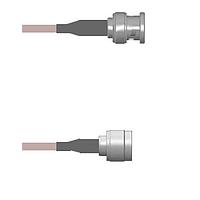 Amphenol Custom Cable Q-0M02J000H024i RF Cable Assemblies BNC-SP/N-SP G142 24I