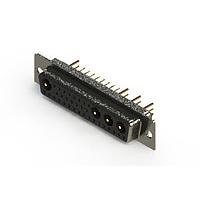 EDAC 628-36W4224-7T1 Mixed Contact D-Sub Connectors Vertical Combo Dsub