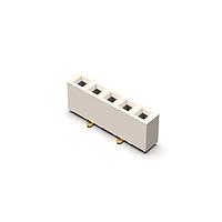 GCT (Global Connector Technology) BG306-05-A-1-0400-L-B Sockets 5w, 2.54mm Pitch Socket, SIL, SMT, Vert, R1, GF, LCP Nat, T+R+C