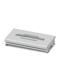 PHOENIX CONTACT 1053054 Connection Plate DIN rail housing ICS filler with D-SUB 9 function cutout width: 25 mm height: 7 mm depth: 45 mm color: light gray (7035)
