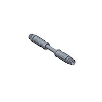 Amphenol LTW M8S03ML-SML-SD001 Sensor Cables / Actuator Cables M8 Circular Metric Connector, A Code, Metal, 3A, 03 pins, Male Connector, Male Contact, Straight-to-Straight, Screw Thread, Overmolded Double Ended, Length 1000mm, IP67 Mated