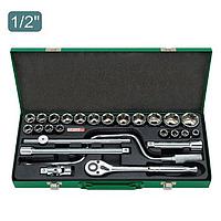 TOPTUL GCAD2601 26PCS 1/2 inch DR. Socket Set - Mirror (1/2"x10~27,30,32mm)