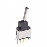 NKK Switches A12EB Process Sealed Subminiature Toggles SPDT ON-ON .394 FLAT STRT BRKT PC .4VA