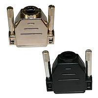 NorComp 973-037-010R011 Strain Relief Backshell 37P TOP ENTRY BLACK PLASTIC