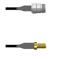 Amphenol Custom Cable Q-1W02Z0008012i RF Cable Assemblies N-SJ/SMA-SJ RG58 12I