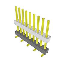 Samtec HW-09-10-G-S-450-SM Headers High Temperature Flexible Board Stacking Header, 0.100" Pitch