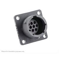 Eaton Souriau-Sunbank UTSX01210PW Receptacles Square flange receptacle, without backshell, for 10 male contacts, IP68/69K, keying W