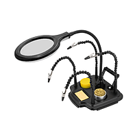 Proskit SN-396N Soldering Helping Hand with LED Magnifier (1.75X (3D), 4X (12D))