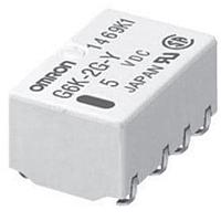 Omron Electronics G6K-2G-TR DC6 Miniature InsideL NoLatch 2.54 DPDT 6VDC 100mW T/R