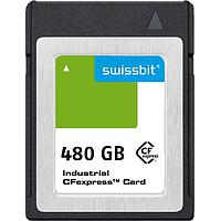 Swissbit SG2000CE480GI-1TB2-1DB-STD Memory Cards Industrial CFexpress Card, G2000, 480 GB, 3D TLC Flash, -40C to +85C