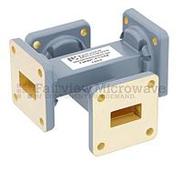 Fairview FMWCP1048 30 dB WR-62 Waveguide Crossguide Coupler With UG-419/U Square Cover Flange from 12.4 GHz to 18 GHz