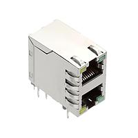 AMP Connectors - TE Connectivity 6368011-5 Modular STK MJ,2X1,SHLD Y/G/Y/G LEDS