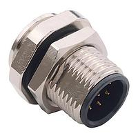 NorComp 859-008-103R001 Connectors IP67 Male M12 Panel Mount 8 Position Straight Solder Cup