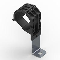 HellermannTyton 151-03144 Cable Mounting & Accessories Ratchet P-Clamp, 1.38 - 2.01" Bundle Dia, 90 Long, 0.33" Hole Dia, PA666V0/SS304, Black, 140/ctn