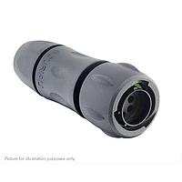 Eaton Souriau-Sunbank UTSX6JC106PW Plugs Plug, with cable gland backshell, for 6 male contacts, IP68/69K, keying W