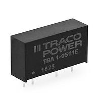 TRACO Power TBA 1-2413E Isolated Encapsulated SIP-7; 1W Output 1 (Vdc): 15