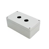 Hammond Manufacturing 1554MPB2 Pushbutton Enclosures Pushbutton Enclosure 2 PB x 22.5mm - 6.3 x 3.5 x 2.4in - Polycarbonate - N4X