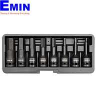 Yato YT-1066 Impact bit socket set HEX 1/2"-8pcs
