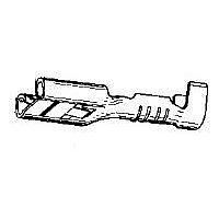AMP Connectors - TE Connectivity 280755-4 (Cut Strip) Receptacle .375 FASTIN-0N REC. Cut Strip of 100