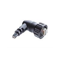 Amphenol LTW RCP-5UAMMM-TRM7A04 Cat 5e RJ45, Middle Size, 1.5A, Overmolded, Right Angle