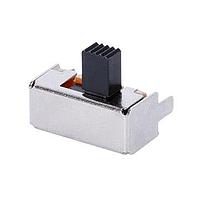 Same Sky (formerly CUI Devices) SLW-1298856-5A-RA-N-D Slide Switch 12.9 x 8.8 x 5.6 mm, 5 mm Raised Slide Actuator, Right Angle, Through Hole
