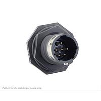 Eaton Souriau-Sunbank UTGX710E98P Receptacles Jam nut receptacle, without backshell, with 6 male solder contacts, IP68/69K in unmated conditions