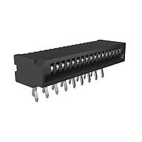 Amphenol FCI HLW17R-2C7LF Board Mount 1.00mm Flex Connectors, HLW-R series, 17 Position, Side Entry Non-ZIF Connector, 1mm (0.039inch) Pitch, Kinked Terminal