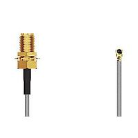GCT (Global Connector Technology) CABLE 348 RF-050-A-1 RF Cable Assemblies I-Pex MHF I RA Plug2SMA STRJck R Mt 6 GHz,50mm, 1.13mm grey