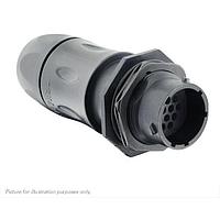 Eaton Souriau-Sunbank UTSX7JC1419PY Receptacles Jam nut receptacle, with cable gland backshell, for 19 male contacts, IP68/69K, keying Y
