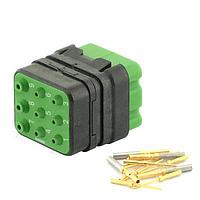 Eaton Souriau-Sunbank 8MQ2M0936PD Modular Connectors - Push Pull MQuick module, unsealed, with male crimp contacts