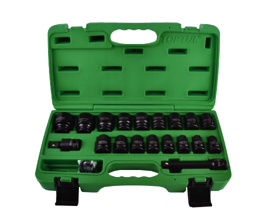 TOPTUL GCAI2701 Flank Impact Socket Set (1/2