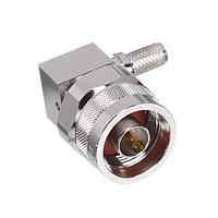 Amphenol Times Microwave Systems EZ-240-NMH-RA-X Connectors N-MALE (PLUG) CRIMP RIGHT ANGL