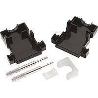 Wurth Elektronik 618009214622 Two Piece Backshell WR-DSUB Hood Top Ent 9Pins 4-40 Screw