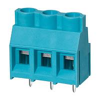 Same Sky (formerly CUI Devices) TB005-762-03BE Fixed Terminal Blocks Terminal block, screw type, 7.62 , horizontal, 3 poles, CUI Blue, slotted screw, PCB mount