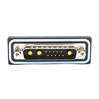 NorComp CDFR13W3113L411 Mixed Contact D-Sub Connectors 13W3 R/A solder M FL 4-40 int thrd 40 Amp