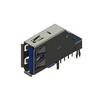 EDAC 690D109-639-022 USB Type A Connectors USB 30 Type-A 30 " Au plating right angle PBT insulator blue