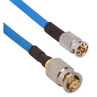 Amphenol SV Microwave FQSMP-085-FQSMPM-060 RF Cable Assemblies SMP F QB to SMPM F QB 6"Cable
