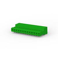 AMP Connectors - TE Connectivity 4-640443-3 Receptacle Housing 13P MTA100 CONN ASSY WHITE W/GREEN STRIP