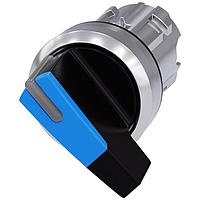 SIEMENS 3SU10522CF500AA0 Long Handle SEL SW, 2POS, MTND, LONG HANDLE, BLU