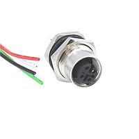 NorComp FPM12A04I12AR02 Sensor Cables / Actuator Cables M12 4P FML BRSS/NKL REAR PG9 12 PIGTAIL