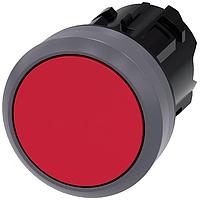 SIEMENS 3SU10300AA200AA0 Flat Button PUSHBUTTON, MTND, RED, FLUSH