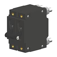 Carling Technologies CA2-B0-24-680-321-C Hydraulic-Magnetic 2-pole, Handle, 80 amp circuit breaker, Stud 1/4-20 terminals, UL 1077 Recognized CSA Accepted