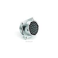 Amphenol SINE Systems RT0W01832SNH03 Connectors Receptacle, Square Flange, 32 Position, Female, Shell Size 18, with Silicone Seal