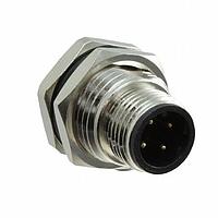 NorComp 859RD04-10SR004 Connectors IP67 Male M12 Rear Panel Mount 4 Position Straight Solder Cup