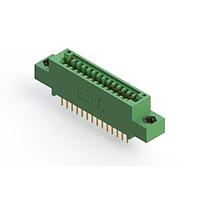 EDAC 345-028-524-507 With Flanges .100" (2.54mm) Pitch Card Edge Connector