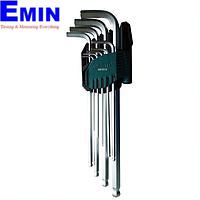 SATA 09101A 9pc. Metric Extra Long Ball Point Hex Key Set (9 pcs/set)